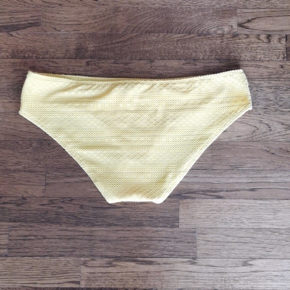 AERIE Bikini Bottom Hipster Yellow Lace Large New - Picture 1 of 5